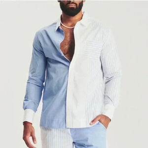 SER.O.YA Teagan Shirt- Striped Size M